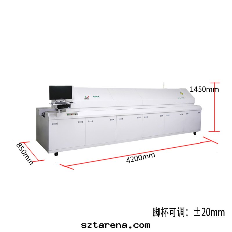 smt設備晟典回(huí)流焊800L